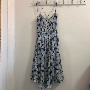 Banana Republic Floral Midi Dress Petite